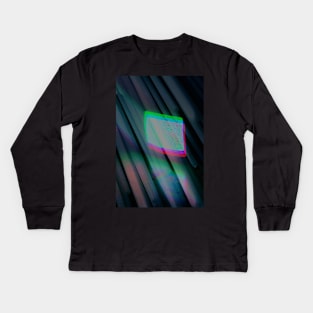 STATIC - Glitched Television White Noise Kids Long Sleeve T-Shirt